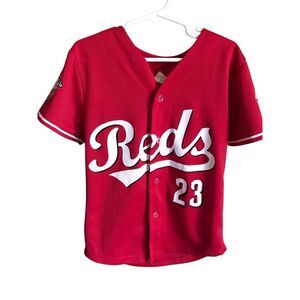 Cincinnati Reds red youth kids Baseball shirt jersey Size XS